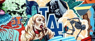 Détail Los Angeles Mural par Tristan Eaton  