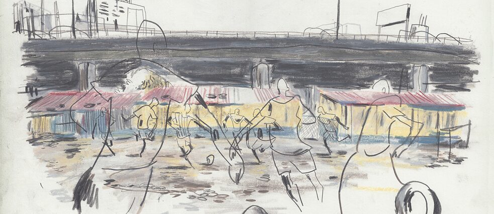 Obalende ist ein geschäftiges Viertel auf der Insel Lagos. Die Obalende-Kaserne ist eines jener Quartiere im ganzen Land, in denen die nigerianische Polizei lebt. Die traurigen Zustände in den zum Teil verwahrlosten Unterkünften sorgen immer für Kritik. 