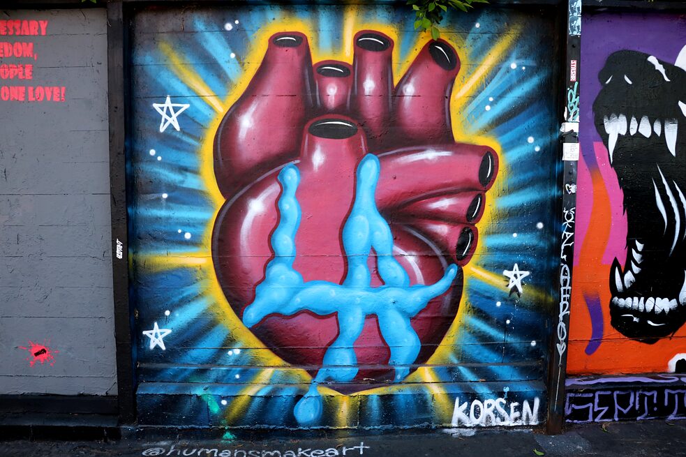 Graffiti"I heart LA" von Jennifer Korsen
