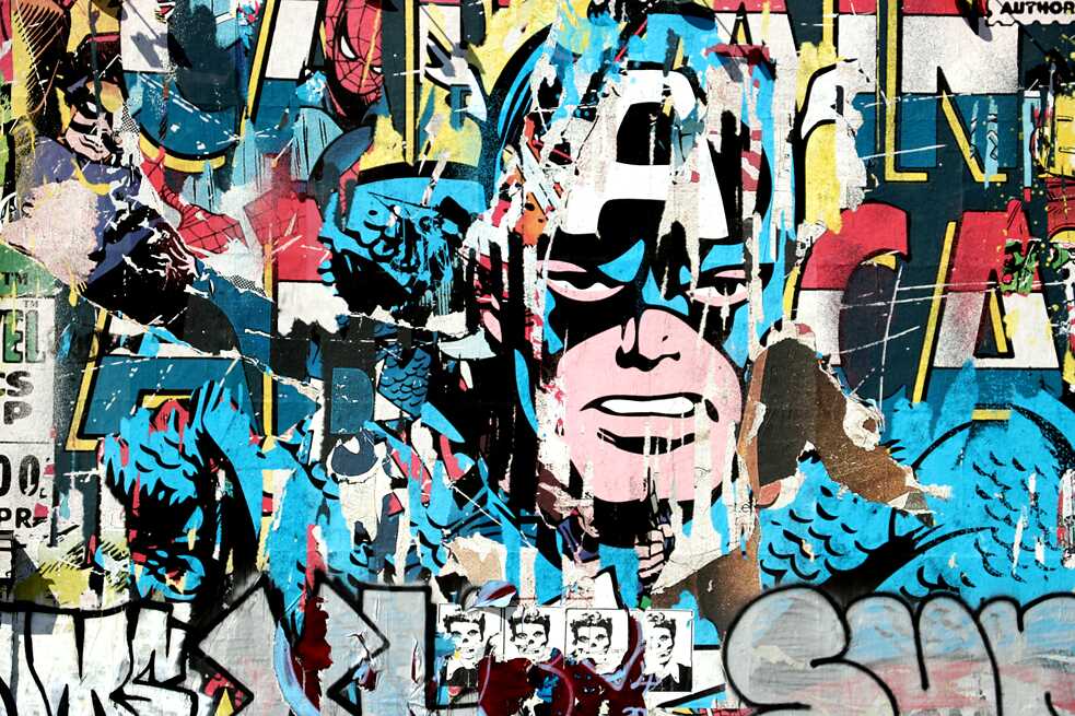 Kleisterplakat Wandarbeit von MBW (Mr. Brainwash)