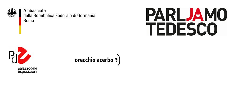 Partnerlogos DeutscheBotschaft - Parljamo - PalazzoEsposizioni - OrecchioAcerbo