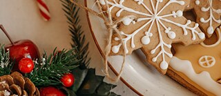 Biscuits et décoration de Noël