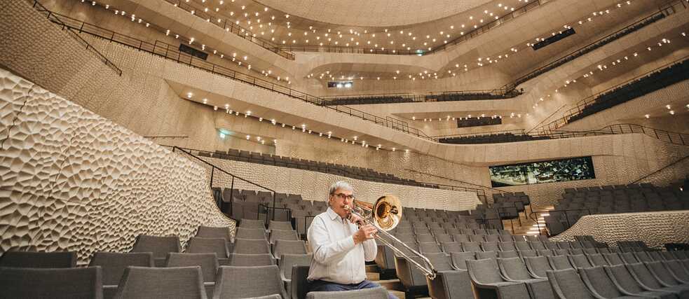 Die Probe vor dem Konzert