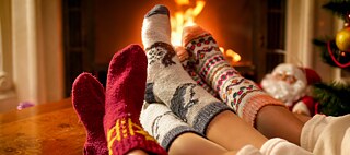 Socks at the fireplace © © Colourbox Socks at the fireplace