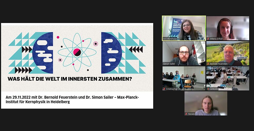 Screenshot der Veranstaltung