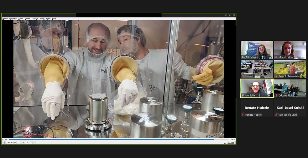 Screenshot der Veranstaltung