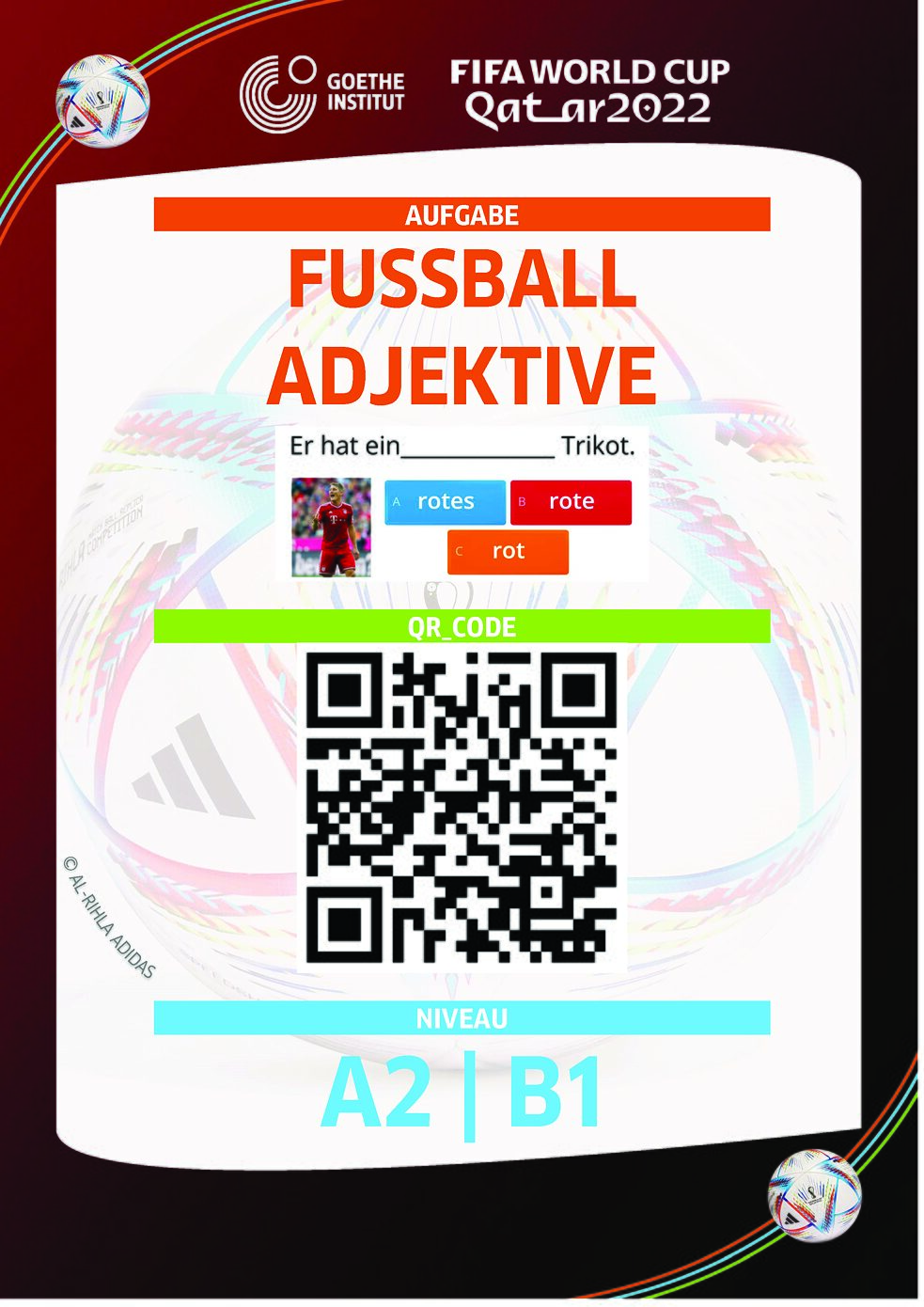 Fussball Adjektive A2 B1