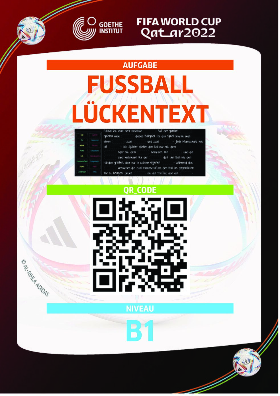Fußball Lückentext