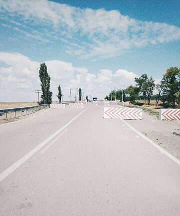 Zwischen der Krim und der Oblast Cherson hat Russland einen Checkpoint aufgebaut.