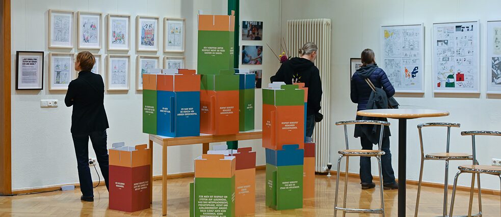Ausstellung Comics für mehr RESPEKT 