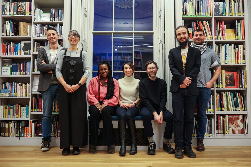 Speakers and artists at the "Entangled" event at the Goethe-Institut Irland