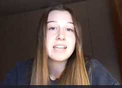 Giorgia Tulliani, Schülerin der PASCH-Schule Liceo "Petrarca" in Triest   