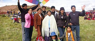 The Jaqi Aru Team in Tiwanaku in western Bolivia 