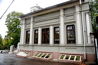 Seitenansicht der Kirche des Ingermanlandes