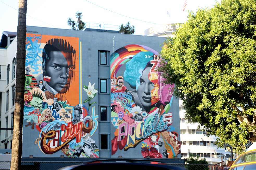 Wandarbeit in Los Angeles von Tristan Eaton