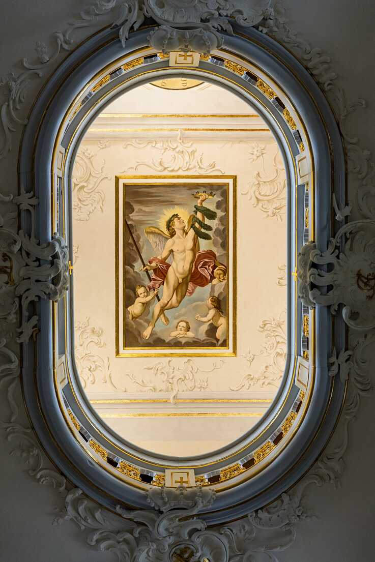 Deckengemälde im Rokokosaal der Herzogin Anna Amalia Bibliothek