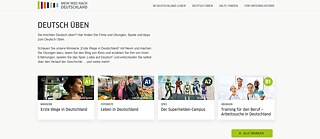 Mein Weg nach Deutschland – Screenshot Deutsch üben