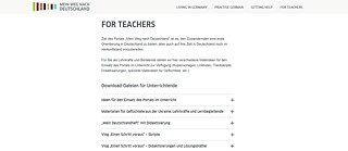 Mein Weg nach Deutschland – Screenshot For teachers