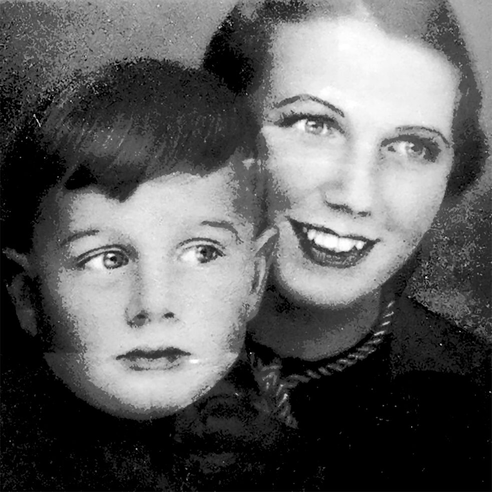 Anni Abraham and her son Peter