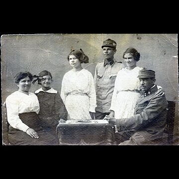 Rudi and Elsa Holzer with their children
