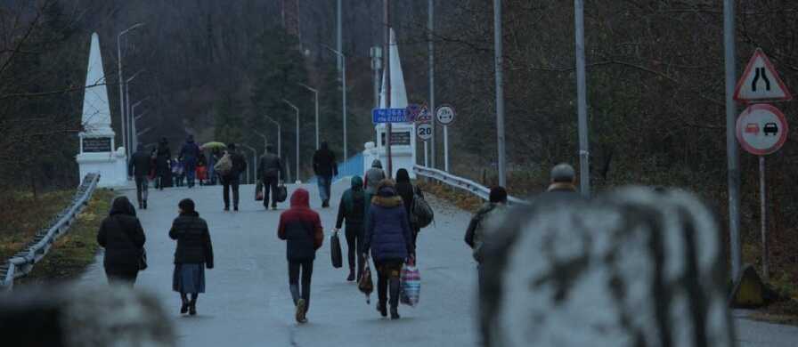 Enguri Bridge, separating Abkhazia from Georgia.