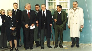 2000 - Nobelpreisträger für Literatur Günter Grass, Wislawa Szymborska und Czeslaw Milosz