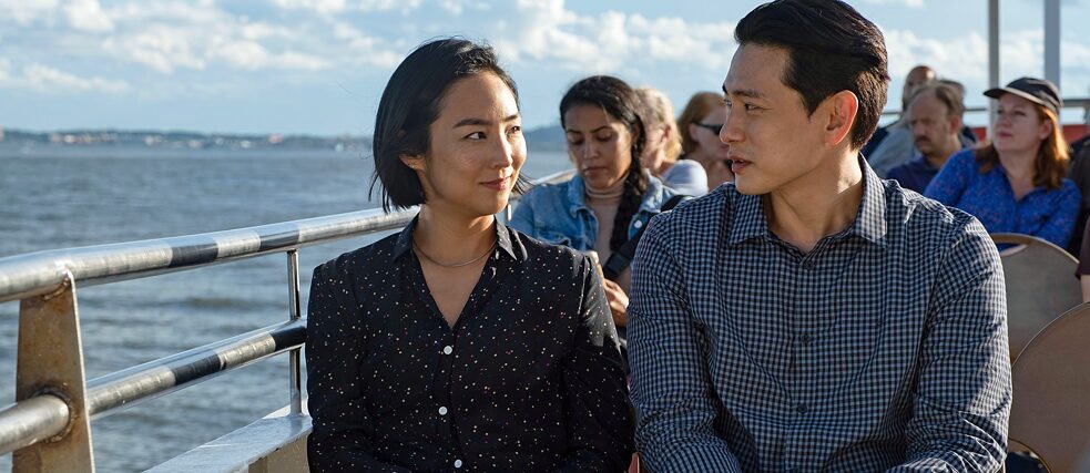 Greta Lee, Teo Yoo in “Past Lives” by Celine Song