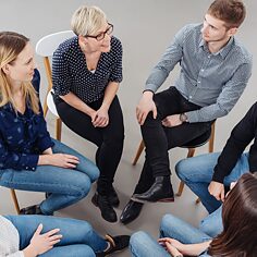 Gruppe im Gespräch