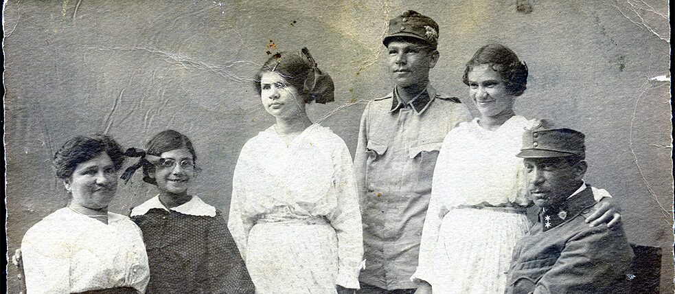 Rudi and Elsa Holzer with their children