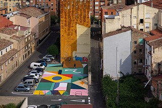 Concéntrico 07 - Intervention "A topographic-landscape-painted" des Kollektivs 44 flavours