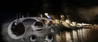 Photographie et graphisme avec des reflets de lumière