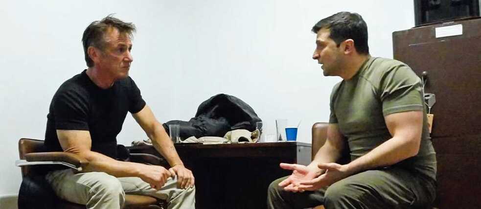 Sean Penn and Wolodymir Selenskyj in “Superpower”. Directors: Sean Penn and Aaron Kaufman