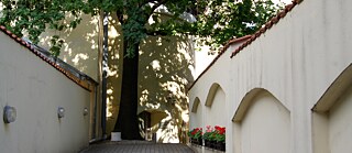 Eingang zum Goethe-Institut Riga von 1999 bis zum Umzug in die neue Liegenschaft 2020.