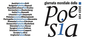 Grafica della manifestazione “Giornata Mondiale della Poesia 2023”