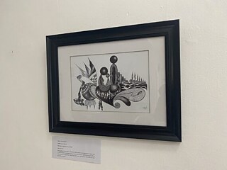 Illusional / philosophical drawings at Goethe-Institut-4