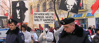 “Intervention. We will R.E.P. You!” Action, Video documentation, 11’00”, Kyiv, Ukraine, 2005