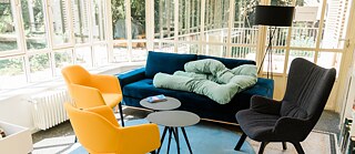 Leseecke © © Goethe-Institut | Foto: Can Wagener Bibliothek Nancy - Ausleihe