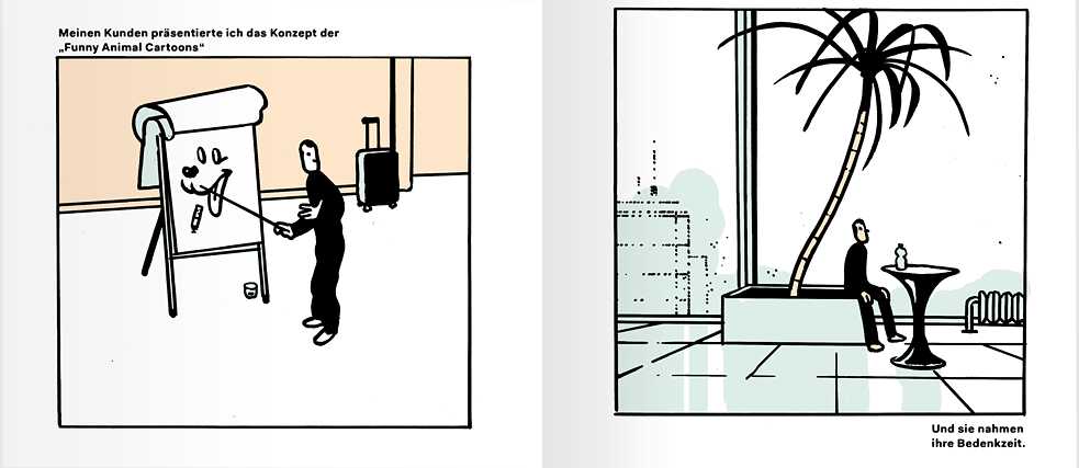 Zeichnungen aus <i>Happy Place</i> von Max Baitinger