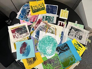 print products created during the workshop
