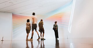 People in the contemporary museum