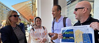 Besichtigung von Hochwasserschutzanlagen mit Jan-Moritz Müller vom Landesbetrieb Straßen, Brücken und Gewässer der Stadt Hamburg