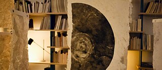 In the Midst image of art and bookshelves courtesy of Andy Mkosi