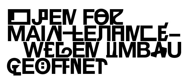 Open for maintenance - Logo