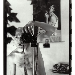 Cropped section of Jürgen Baldiga Selbstportrait im Spiegel 1992