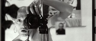 Cropped section of Jürgen Baldiga Selbstportrait im Spiegel 1992
