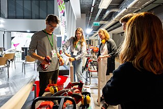 August 2022, Teilnehmer*innen an dem deutsch-französisch-lettischen Kreativworkshop „Think Un*common“.