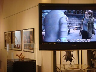 September 2010, Ausstellung zu Animationsfilm in Deutschland im Foyer des Goethe-Instituts Riga.