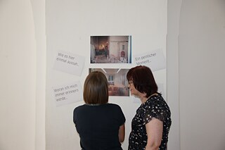 Augusts 2020, Mitarbeiter*innen des Goethe-Institut Riga in den Räumen in Torņa iela 1. Im Bild: Tatjana Gromova und Indra Petrova.