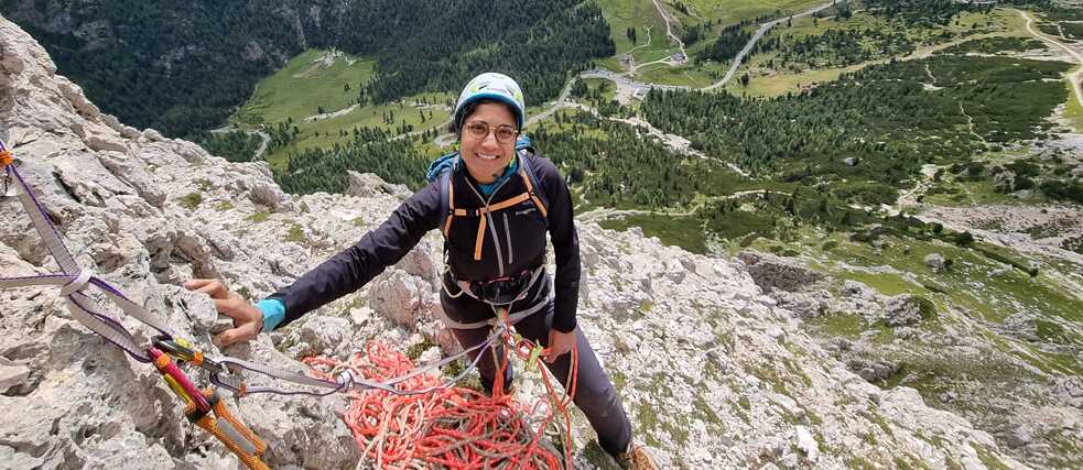 Kashmira Wagh auf einem ihrer Abenteuer in Deutschland.