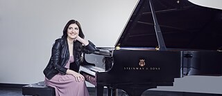 Paula Rios am Klavier